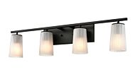 DVI Luca 4-Light Bathroom Vanity Light in Ebony