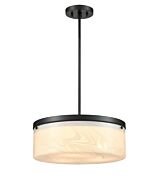 DVI Bessemer 3-Light Pendant in Ebony