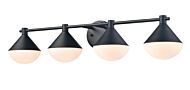 DVI Agawa 3-Light Bathroom Vanity Light in Black