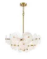 DVI Carousel 6-Light Pendant in Brass