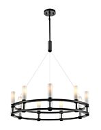 DVI Cardinal 9-Light Pendant in Ebony