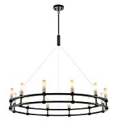 DVI Cardinal 12-Light Chandelier in Ebony