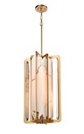 DVI Jasper 4-Light Foyer Pendant in Brass