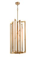 DVI Jasper 4-Light Foyer Pendant in Brass