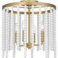 Four Light Semi Flush Mount by Quoizel