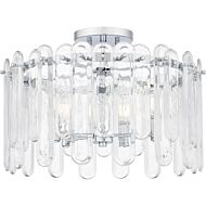 Five Light Semi Flush Mount by Quoizel