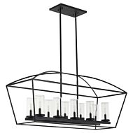 Ten Light Linear Chandelier by Quorum