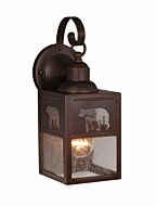 Bozeman 1-Light Outdoor Wall Mount in Burnished Bronze