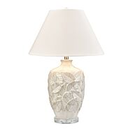 Goodell 1-Light Table Lamp in White Glazed