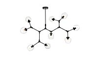 Cavoli 9-Light Chandelier in Black