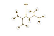 Cavoli 9-Light Chandelier in Brass