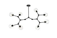 Cavoli 8-Light Chandelier in Black