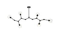 Cavoli 6-Light Chandelier in Black