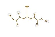 Cavoli 6-Light Chandelier in Brass