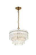 Emilia 4-Light Pendant in Satin Gold