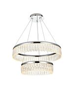 Rune 1-Light LED Chandelier in Chrome