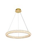 Bowen 1-Light LED Chandelier in Satin Gold