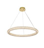 Bowen 1-Light LED Chandelier in Satin Gold