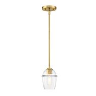 Summer Jazz 1-Light Pendant in Brushed Gold