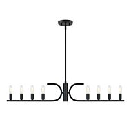 Skye 8-Light Island Pendant in Matte Black