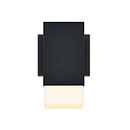 Willowsong 1-Light Outdoor Wall Sconce in Black