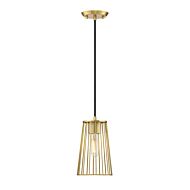 Liana 1-Light Pendant in Brushed Gold