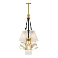 Liana 7-Light Chandelier in Brushed Gold