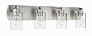 Hendrix 4-Light Bathroom Vanity Light in Brushed Polished Nickel