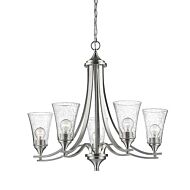 Millennium Lighting Chandelier Ceiling Light in Satin Nickel