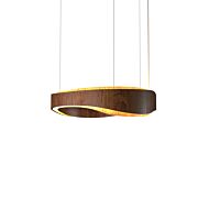 Horizon LED Pendant in Imbuia