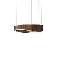 Horizon LED Pendant in American Walnut