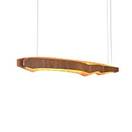 Horizon LED Pendant in Imbuia