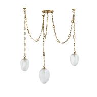 Three Light Chandelier by Corbett Lighting