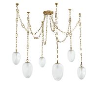 Six Light Chandelier by Corbett Lighting