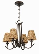 Kokomo 4-Light Chandelier in Aged Bronze Brushed