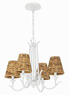 Kokomo 4-Light Chandelier in Matte White