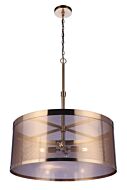 Mesh 12-Light Pendant in Satin Brass