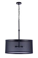 Mesh 4-Light Pendant in Flat Black