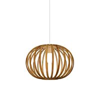 Balloon 1-Light Pendant in Teak