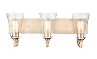 Millennium Natalie 3 Light Bathroom Vanity Light in Modern Gold