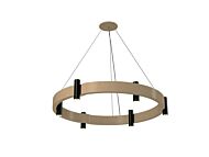 Flow 12-Light Pendant in Maple