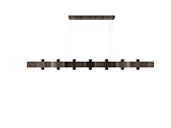 Flow 14-Light Pendant in American Walnut