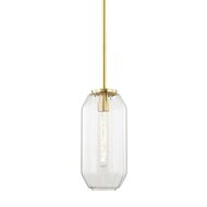 Bennett One Light Pendant in Aged Brass by Hudson Valley