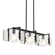 Three Light Linear Pendant by Golden