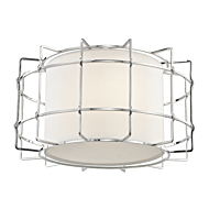 Hudson Valley Sovereign 2 Light Ceiling Light in Polished Nickel