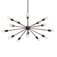 Axion 15-Light Chandelier in Bronze / Dark