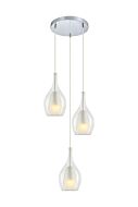 Three Light Pendant by Matteo Lighting