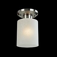 Z-Lite Cobalt 1-Light Flush Mount Ceiling Light In Brushed Nickel