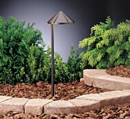 Kichler Six Groove Path & Spread Landscape Light in Textured Architectural Bronze