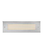 Dash Louvered LED Brick Light in Stainless Steel